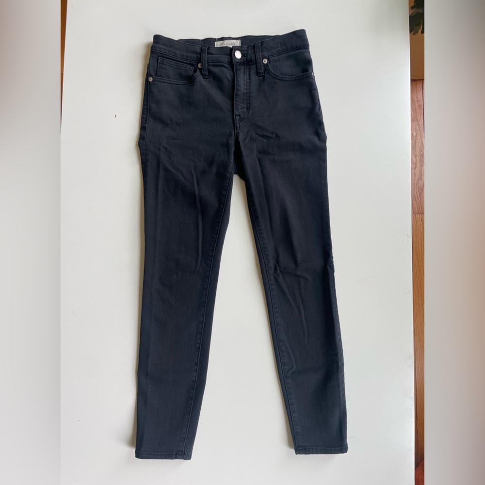 Madewell 9” High Rise Black Skinny Jeans Size 27